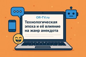 Технологическая эпоха и её влияние на жанр анекдота: как меняется народный юмор на примере платформы OR-TV.ru