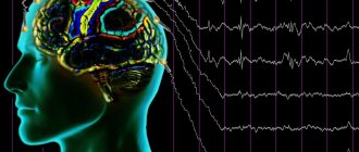 Interpretation of EEG indicators of the brain